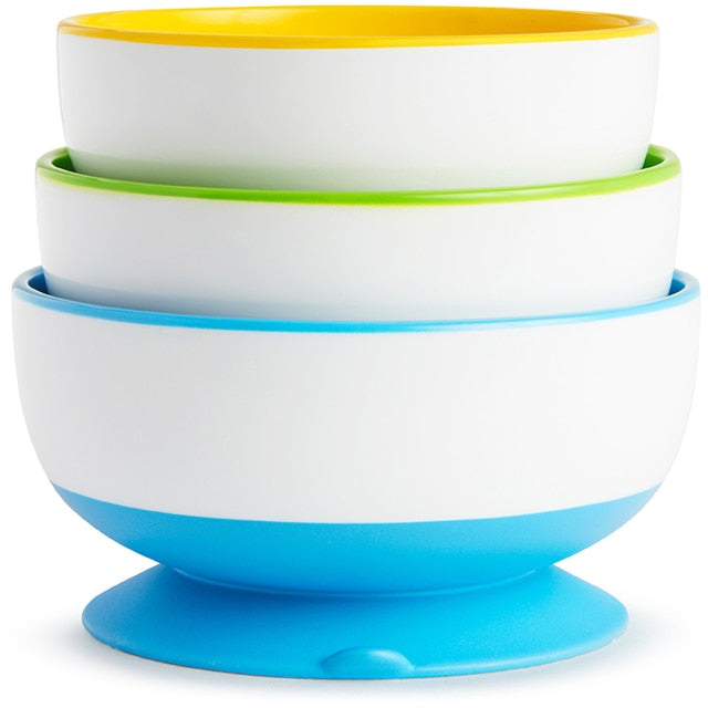 Stay Put Suction Bowls - 3-Pack