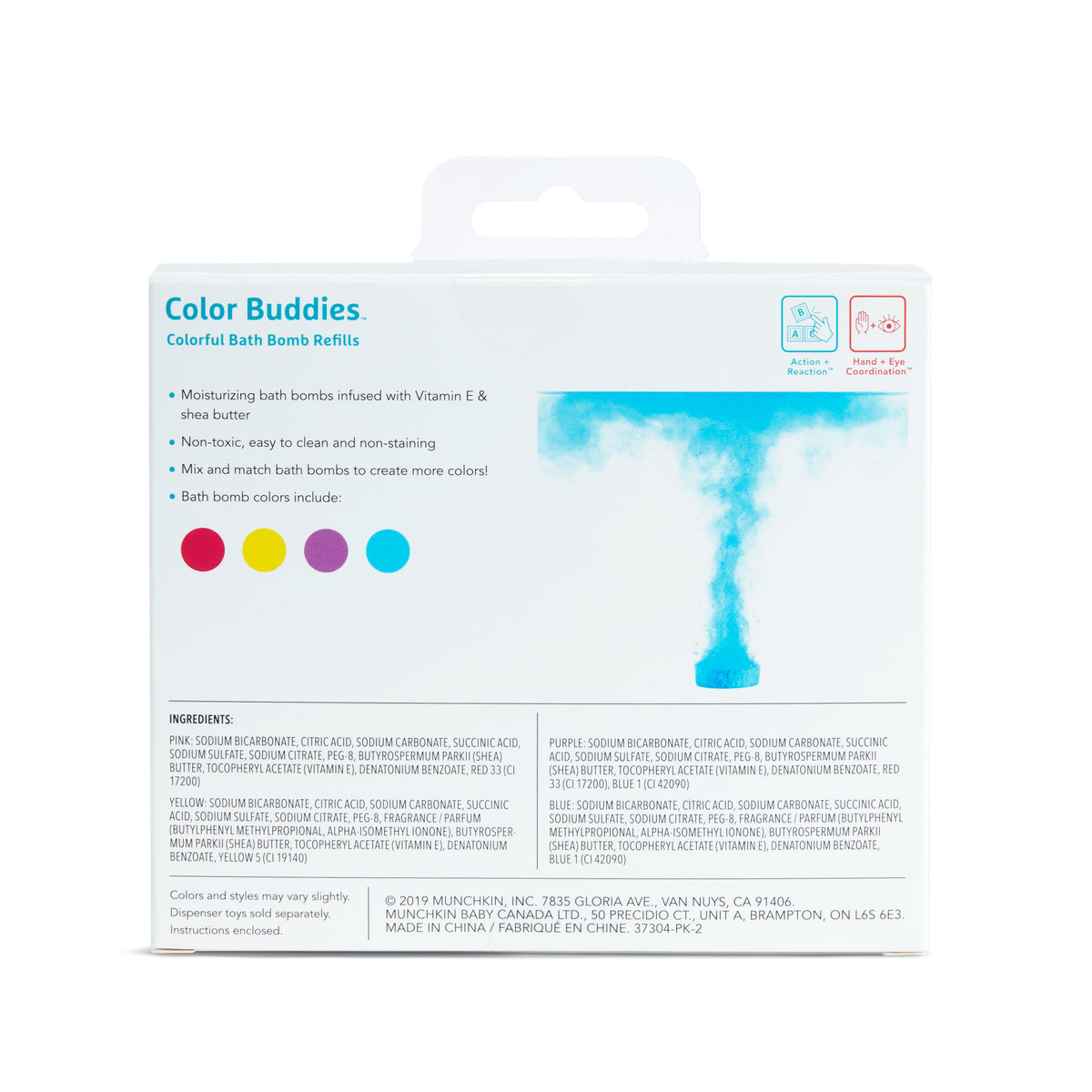 Color Buddies Colour Buddies Bath Bomb Refills - 40-Pack - Munchkin Shop