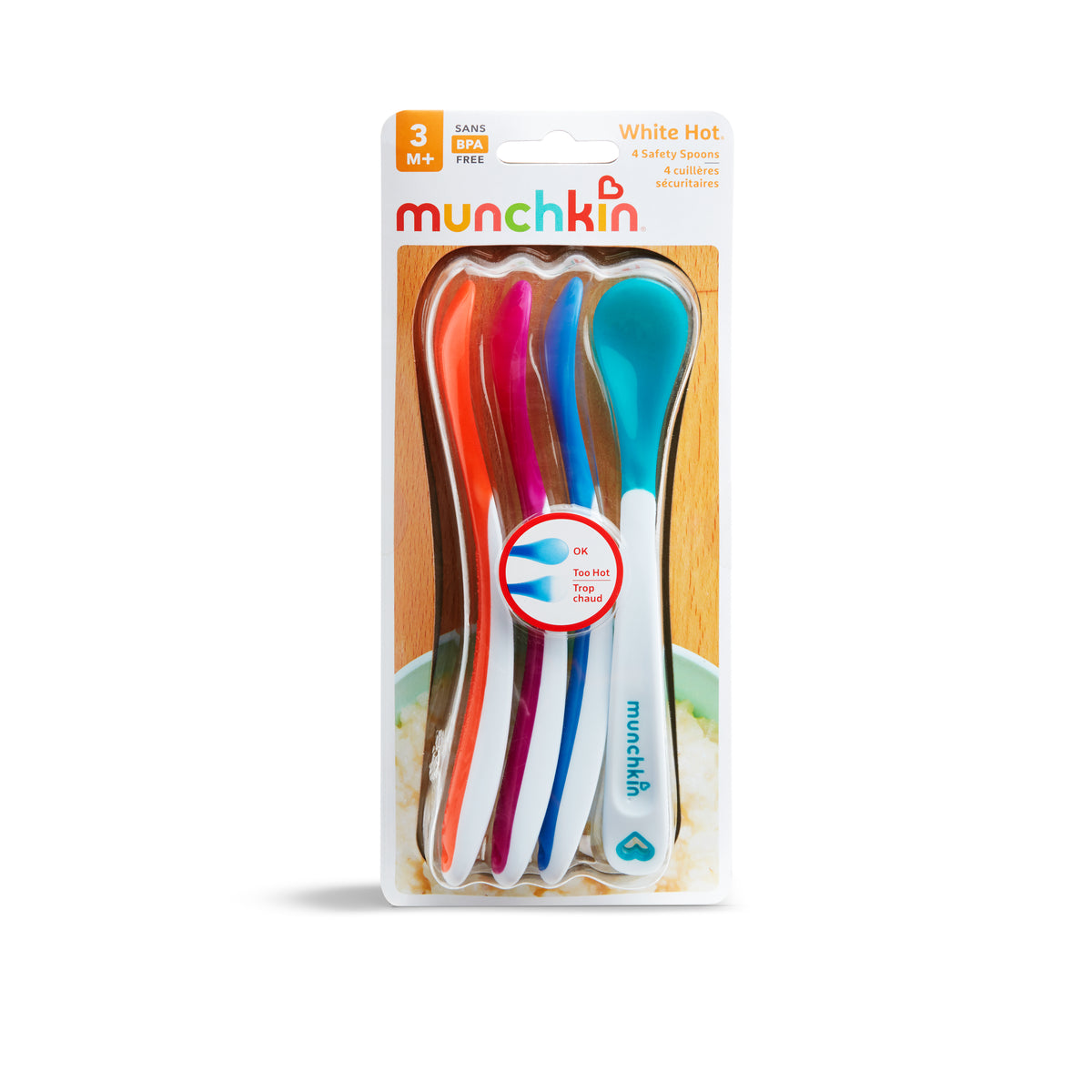 White Hot Infant Spoons - 4-Pack