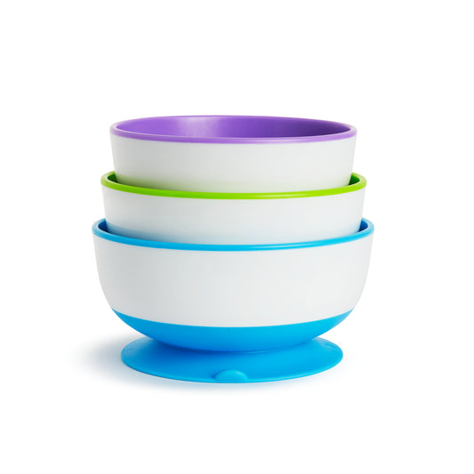 Stay Put Suction Bowls - 3-Pack